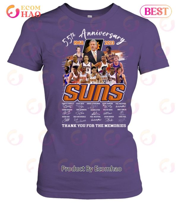 55th Anniversary 1968 – 2023 Suns Thank You For The Memories T-Shirt