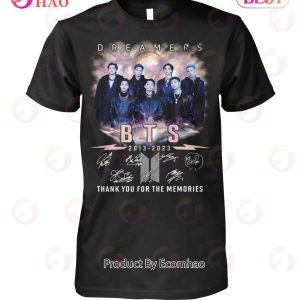 D R E A M E R S BTS 2013 – 2023 Thank You For The Memories T-Shirt