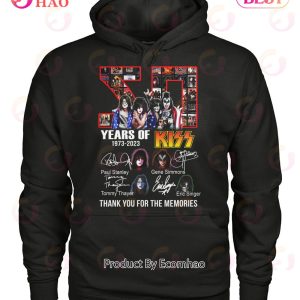 Kiss Band 50 Years Of 1973 – 2023 Thank You For The Memories T-Shirt