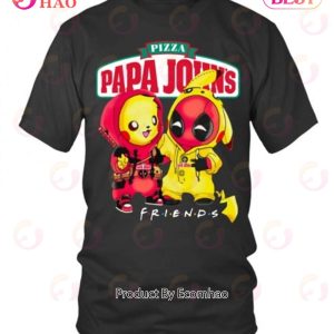 Papa John’s Pizza Deadpool Pikachu Friends T-Shirt