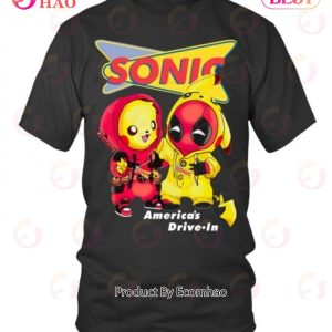 Sonic Deadpool Pikachu America’s Drive In T-Shirt