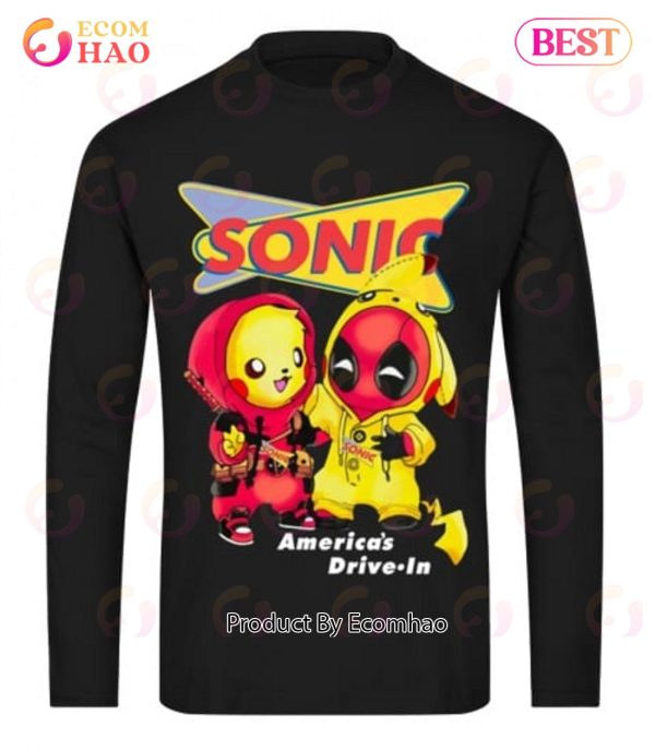 Sonic Deadpool Pikachu America’s Drive In T-Shirt