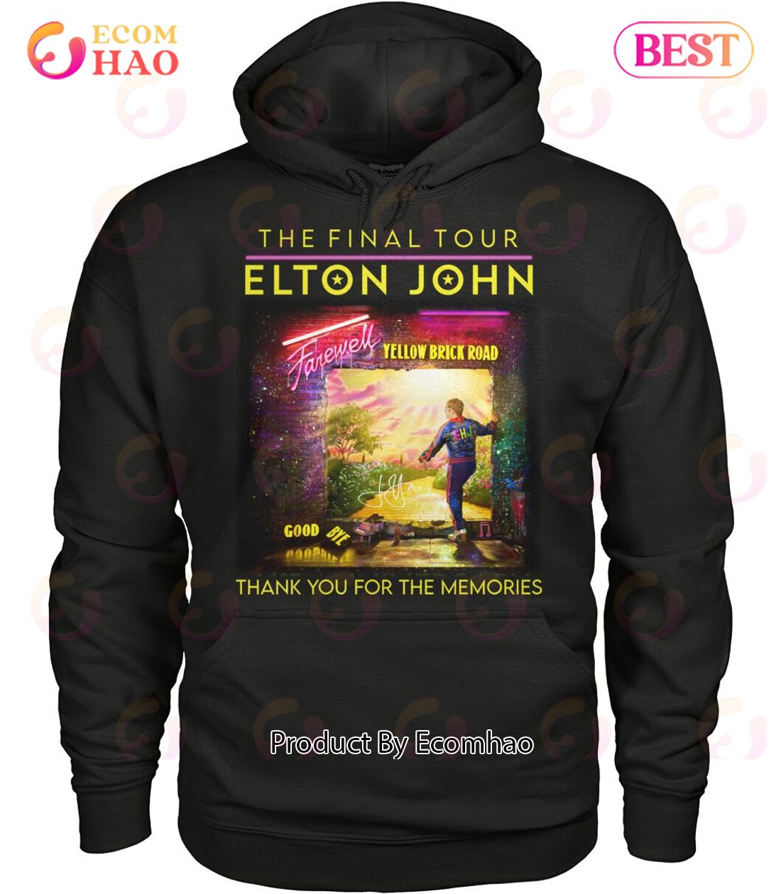 The Final Tour Elton John Farewell Yellow Brick Road Thank You For The Memories T-Shirt