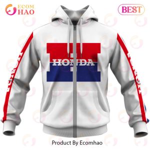 Customize Name Vintage 80’s Style Honda Motocross Jersey MX Enduro AHRMA Motorcycle Enduro Dirt Bike 3D Hoodie