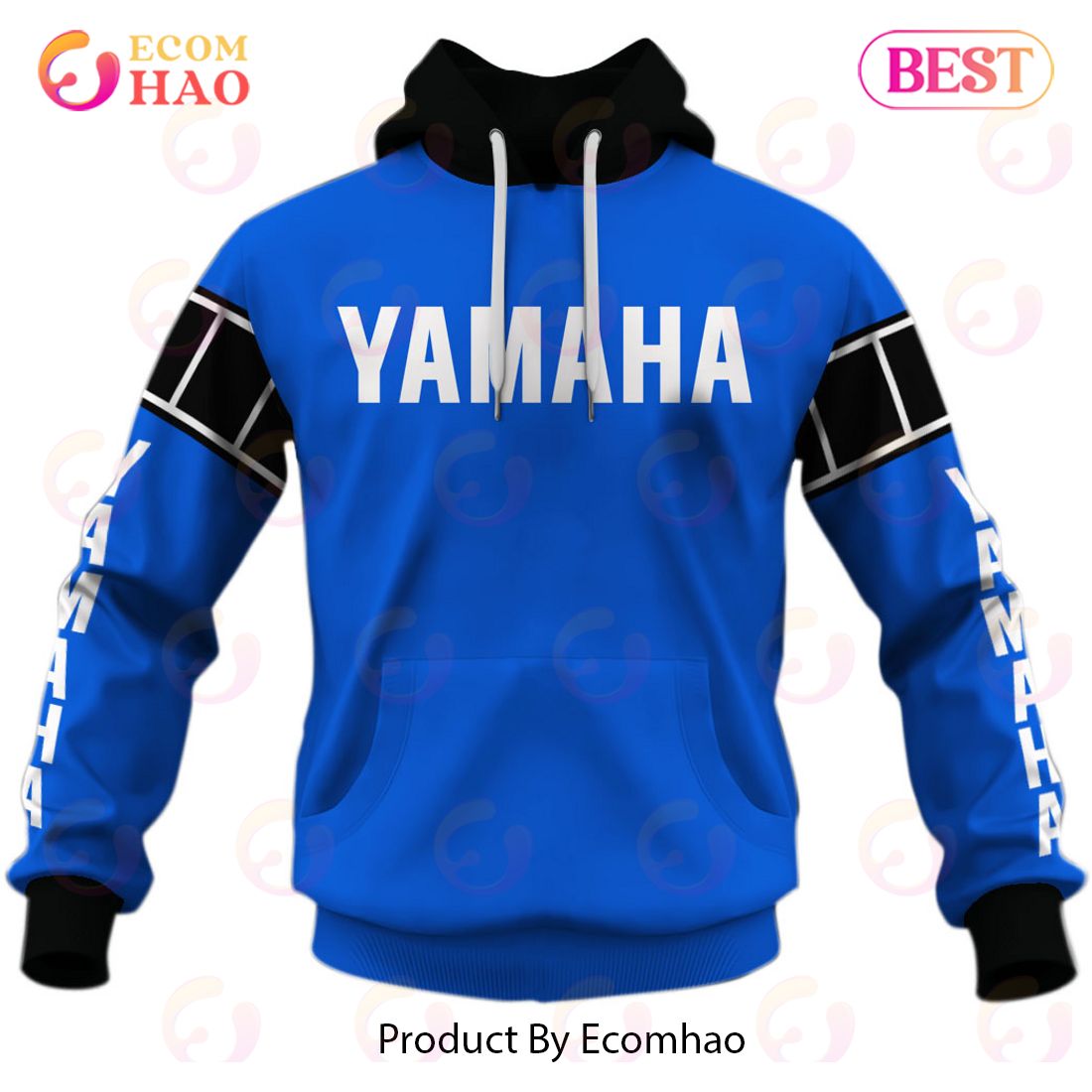 Customize Name Vintage Style Blue Yamaha Motocross Jersey MX