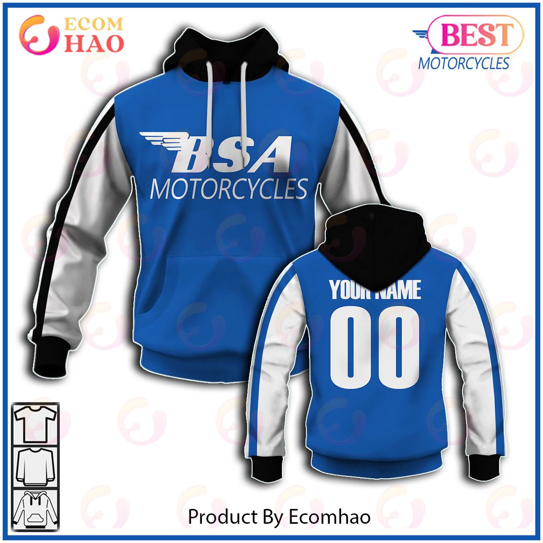 Customize Name Vintage Style Gas Gas Motocross Jersey MX Enduro AHRMA Motorcycle Dirt Bike 3D Hoodie