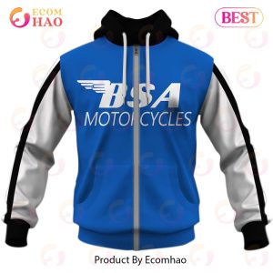 Customize Name Vintage Style BSA Motocross Jersey MX Enduro AHRMA Motorcycle Dirt Bike 3D Hoodie Flat Track Triumph