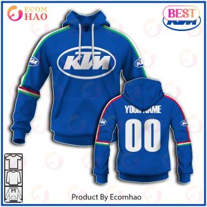 Customize Name Vintage Style KTM Motocross Jersey MX Enduro AHRMA Motorcycle Dirt Bike 3D Hoodie