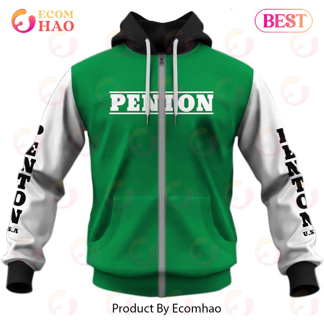 Customize Name Vintage Style Penton Motocross Jersey MX Enduro AHRMA Motorcycle Dirt Bike 3D Hoodie