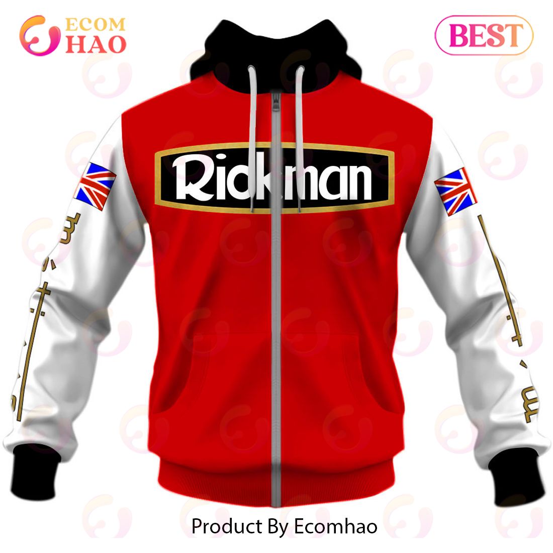 Customize Name Vintage Style Rickman Motocross Jersey MX Enduro AHRMA Motorcycle Dirt Bike 3D Hoodie