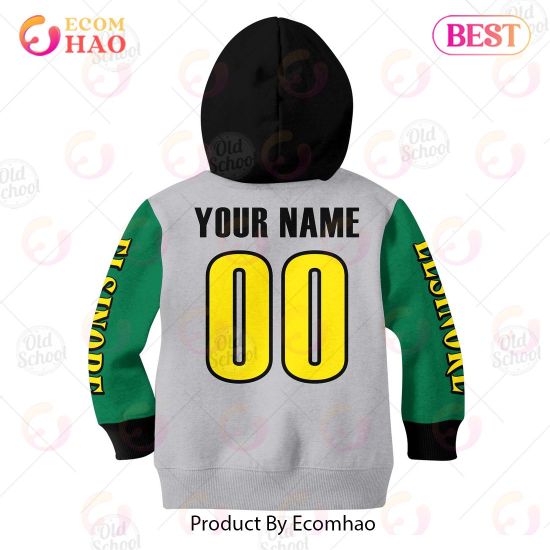 Vintage Style Honda Elsinore Motocross Jersey MX Enduro AHRMA Motorcycle Dirt Bike 3D Hoodie For KID