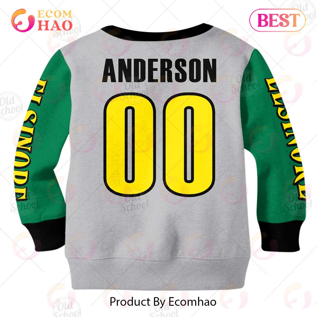 Vintage Style Honda Elsinore Motocross Jersey MX Enduro AHRMA Motorcycle Dirt Bike 3D Hoodie For KID