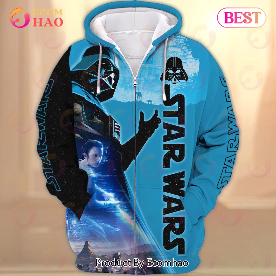 Darth Vader Star Wars 3D Blue Tshirt Star War Movie 3D Full Print Hoodie