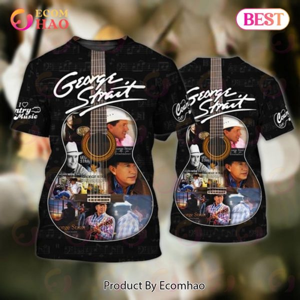 George Strait Guitar 3D Hoodie