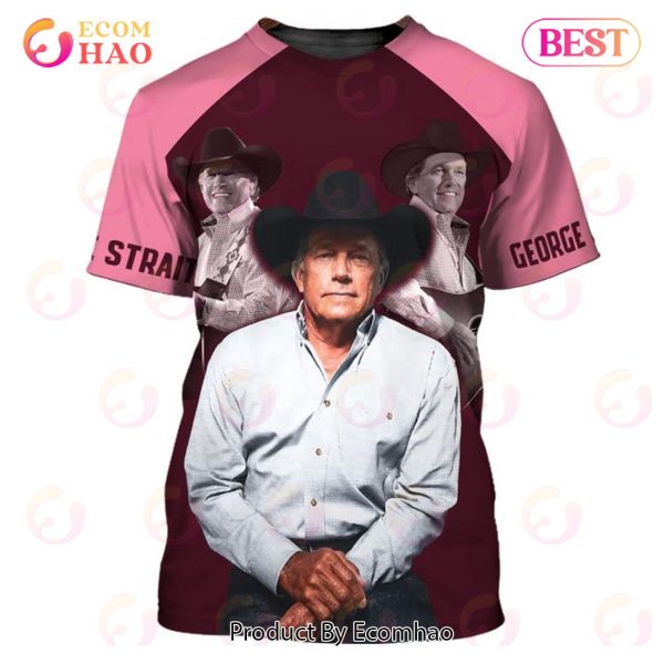 George Strait I Cross My Heart Pink 3D Hoodie