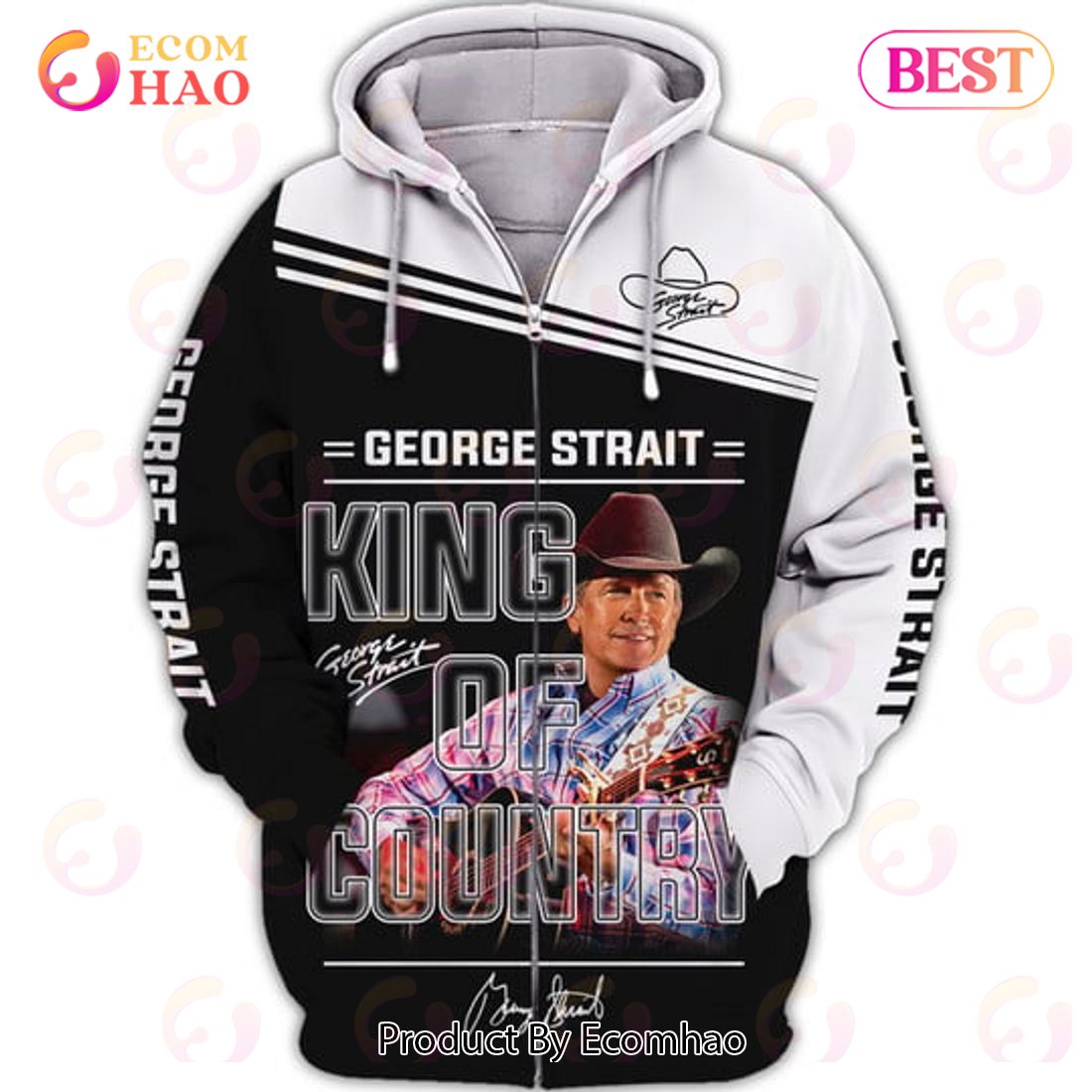 George Strait King of Country Music 3D Hoodie