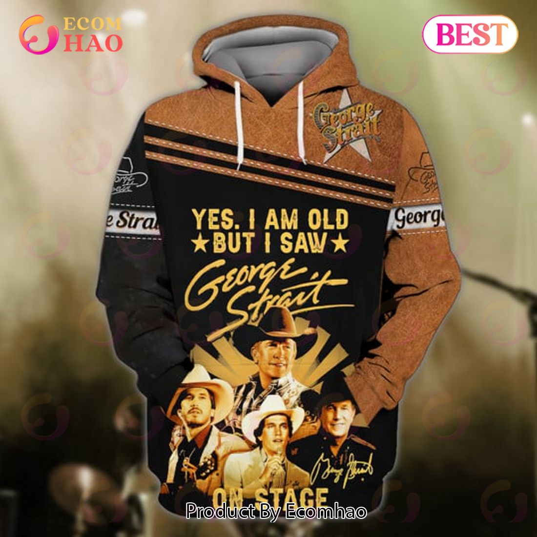 George Strait Thank You Country Music 3D Hoodie