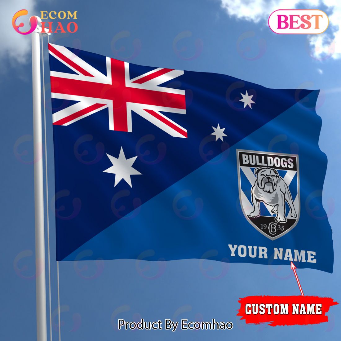 NRL Teams Canterbury Bulldogs Flag Gift For Fans