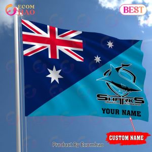 NRL Teams Cronulla Sharks Flag Gift For Fans