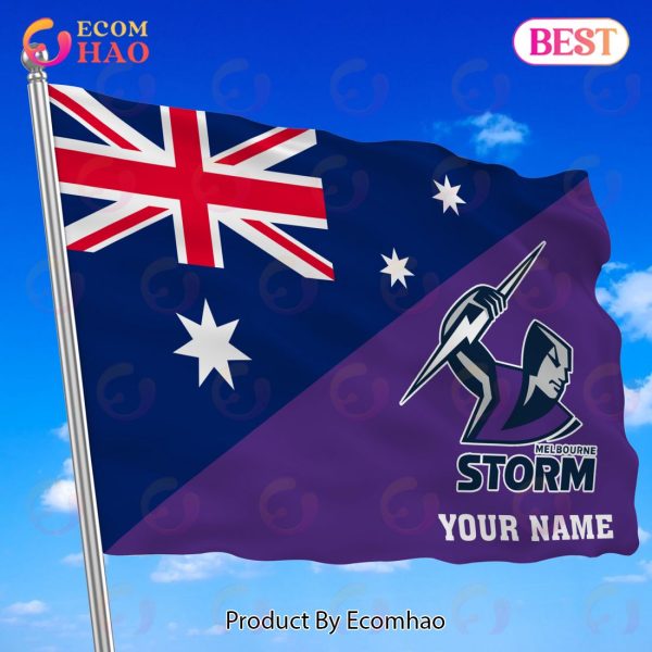 NRL Teams Melbourne Storm Flag Gift For Fans