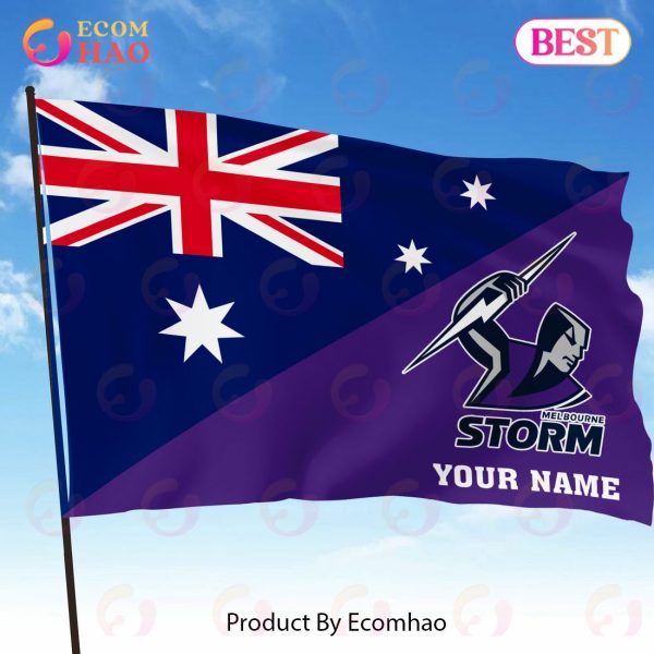 NRL Teams Melbourne Storm Flag Gift For Fans