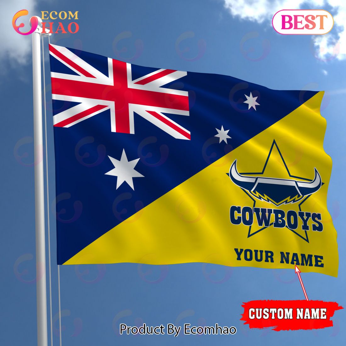 NRL Teams North Queensland Cowboys Flag Gift For Fans