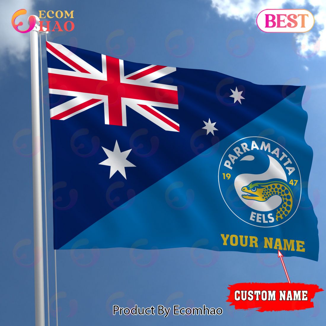 NRL Teams Parramatta Eels Flag Gift For Fans