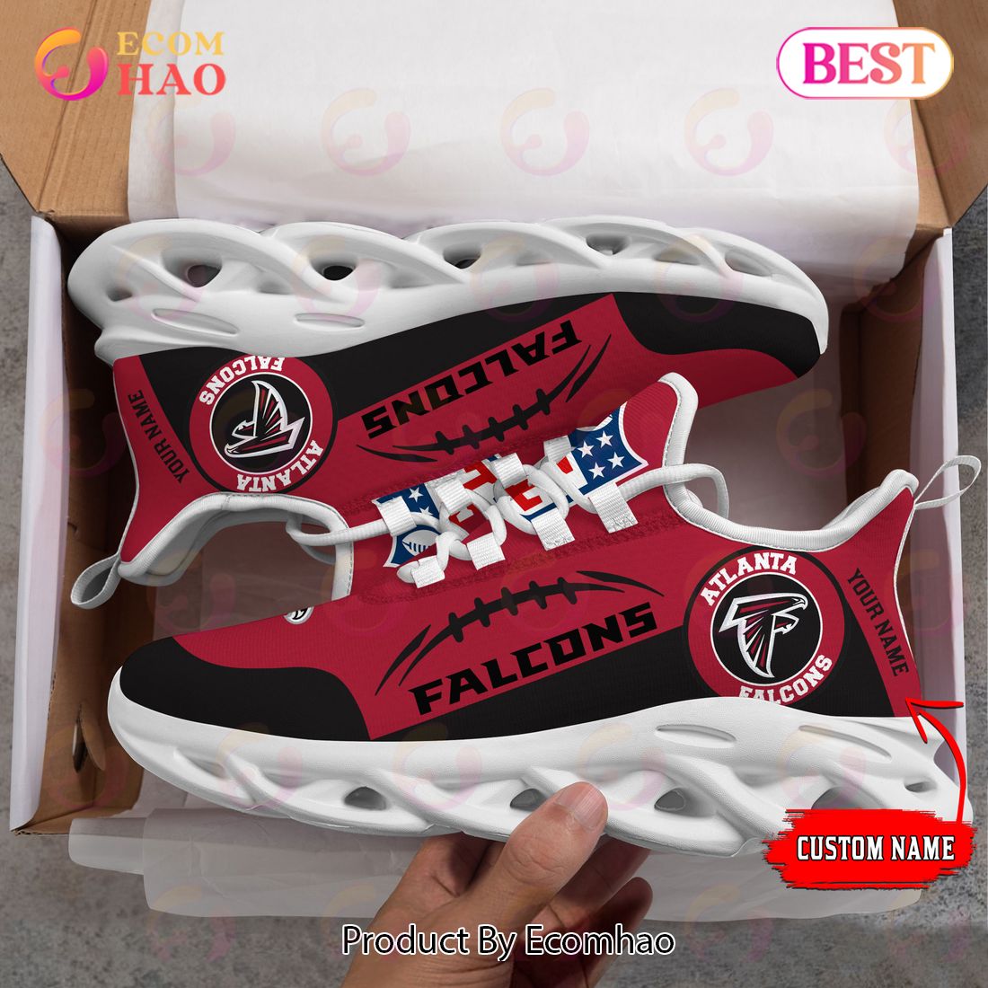 Personalized NFL Baltimore Ravens Max Soul Chunky Sneakers