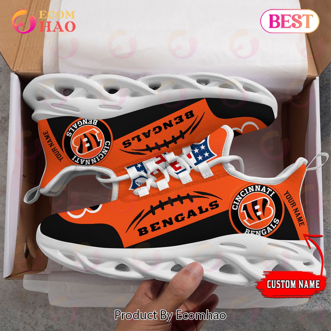 Personalized NFL Baltimore Ravens Max Soul Chunky Sneakers