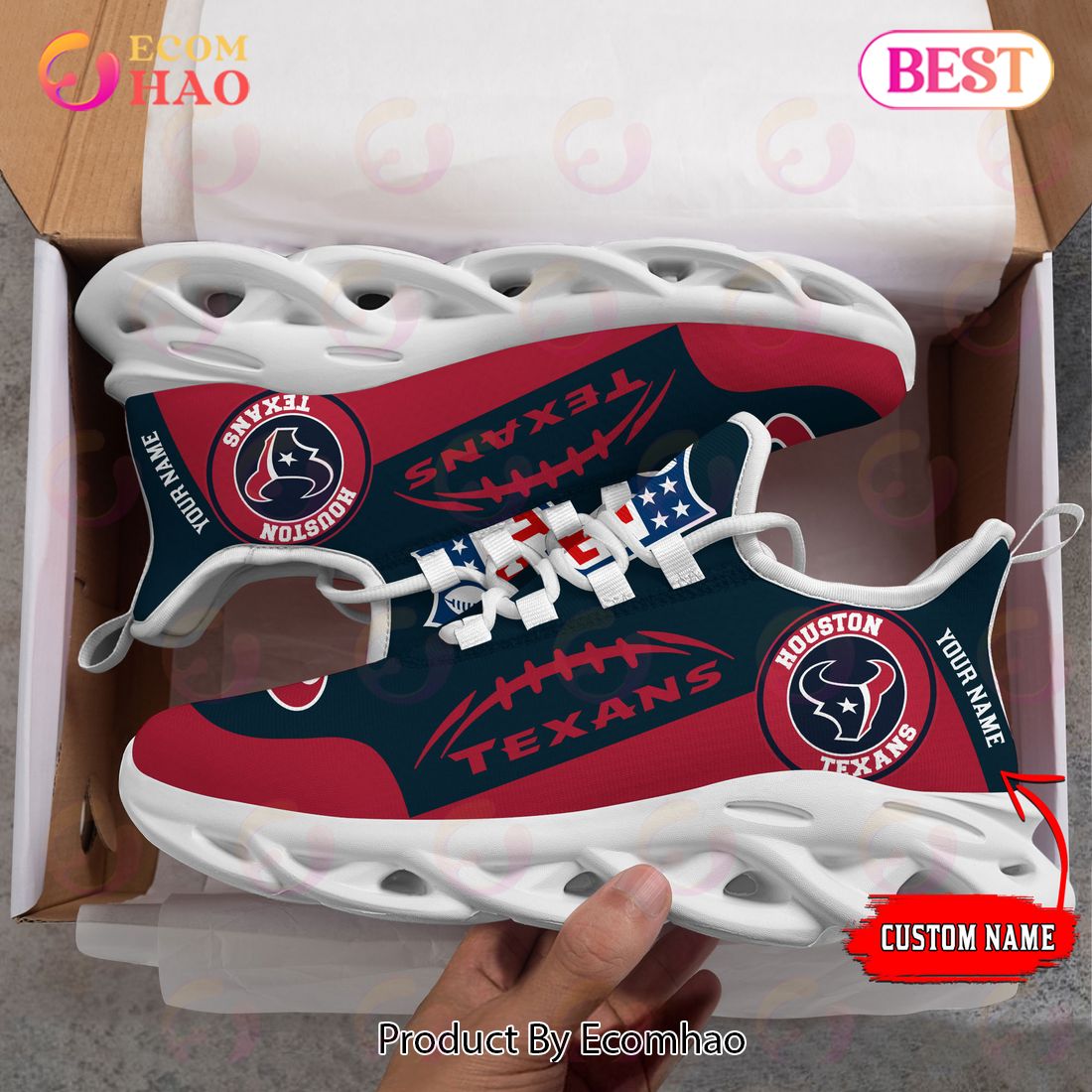 Personalized NFL Los Angeles Chargers Max Soul Chunky Sneakers