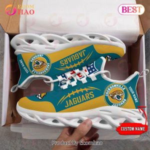 Personalized NFL Jacksonville Jaguars Max Soul Chunky Sneakers