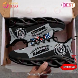 Personalized NFL Las Vegas Raiders Max Soul Chunky Sneakers