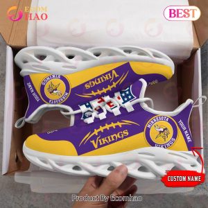 Personalized NFL Minnesota Vikings Max Soul Chunky Sneakers