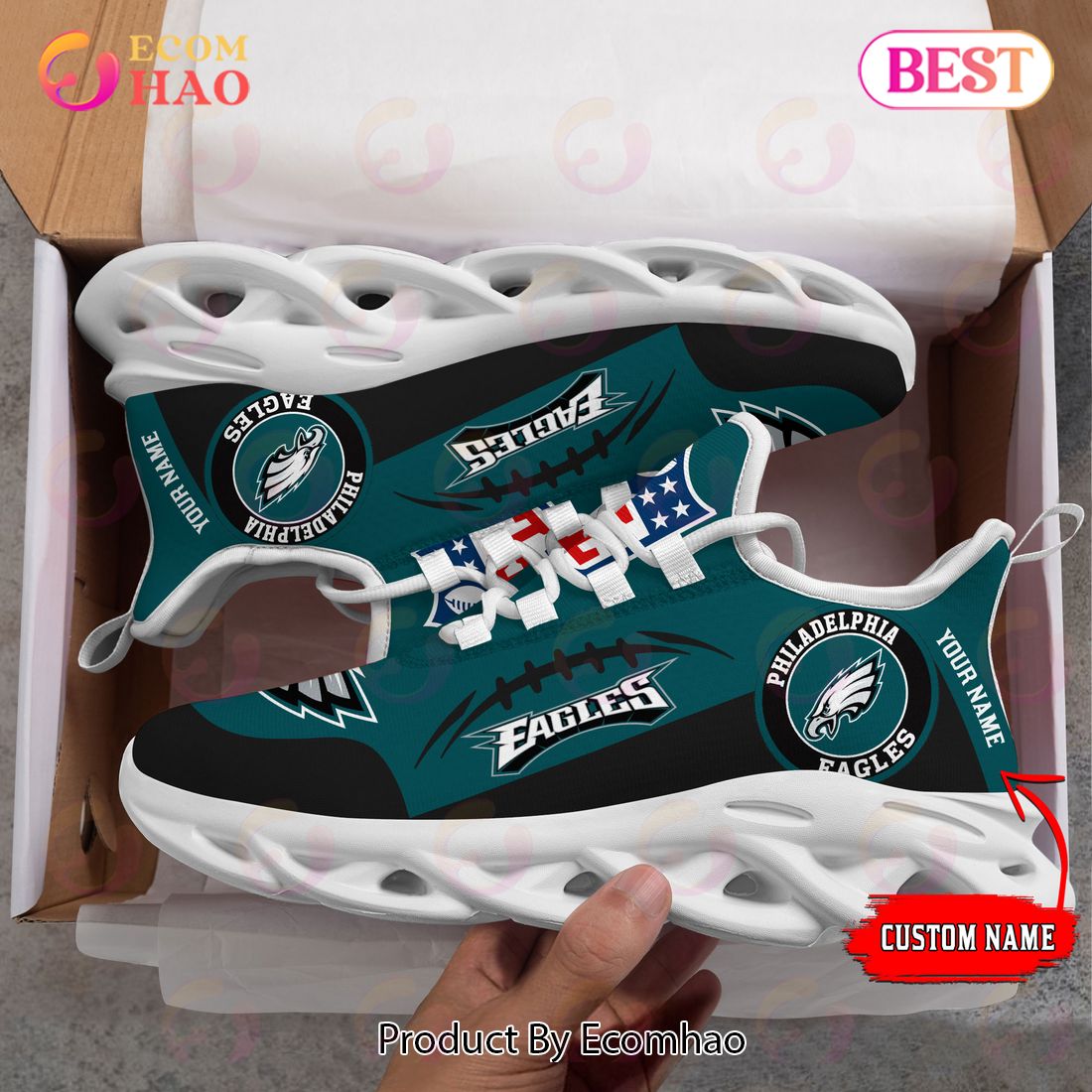 Personalized NFL New York Giants Max Soul Chunky Sneakers