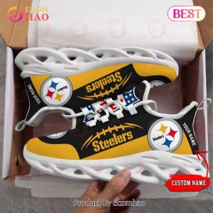 Personalized NFL Pittsburgh Steelers Max Soul Chunky Sneakers