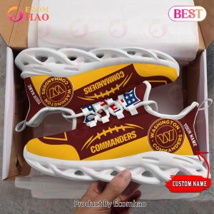 Personalized NFL Washington Commanders Max Soul Chunky Sneakers