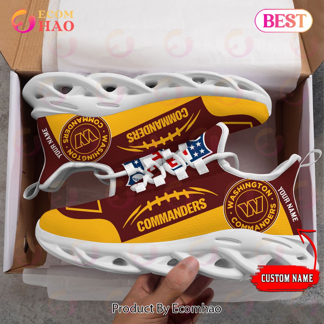 Personalized NFL Seattle Seahawks Max Soul Chunky Sneakers