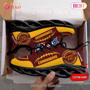 Personalized NFL Washington Commanders Max Soul Chunky Sneakers