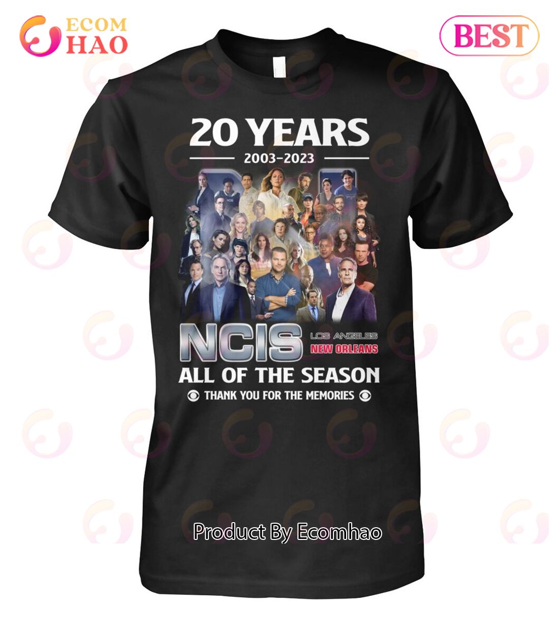 20 Years 2003 – 2023 NCIS All Of Season Thank You For The Memories T-Shirt