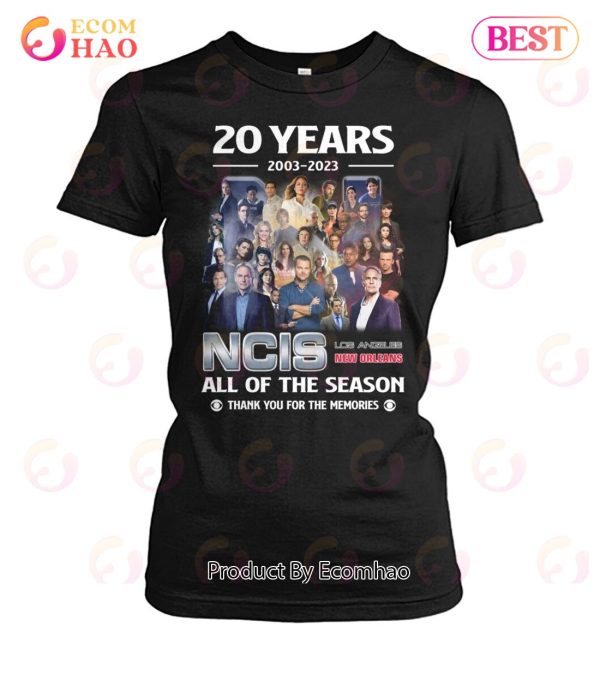 20 Years 2003 – 2023 NCIS All Of Season Thank You For The Memories T-Shirt