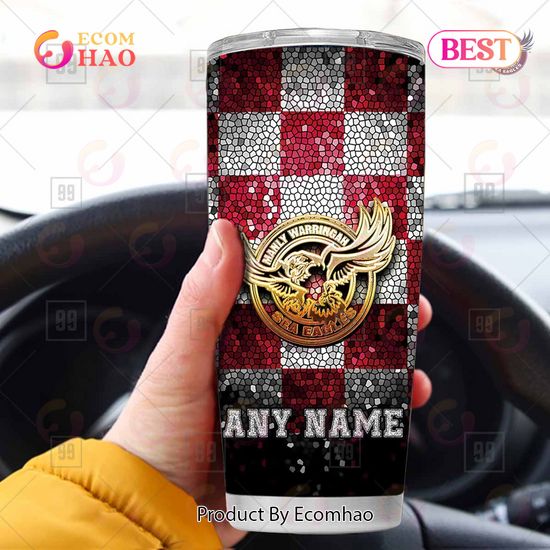 Personalized NRL Manly Warringah Sea Eagles Tumbler Gold Logo Purl