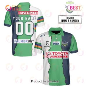 Personalized 2023 NRL Canberra Raiders Mix Jerseys Polo Shirt
