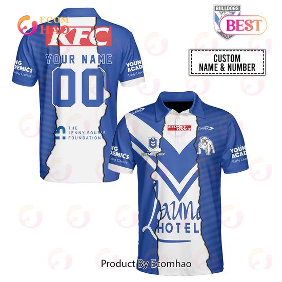 Personalized 2023 NRL Canterbury Bankstown Bulldogs Mix Jerseys Polo Shirt