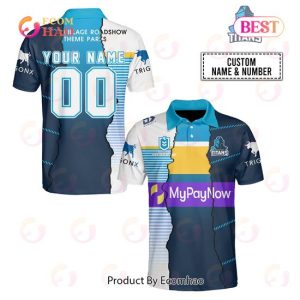 Personalized 2023 NRL Gold Coast Titans Mix Jerseys Polo Shirt