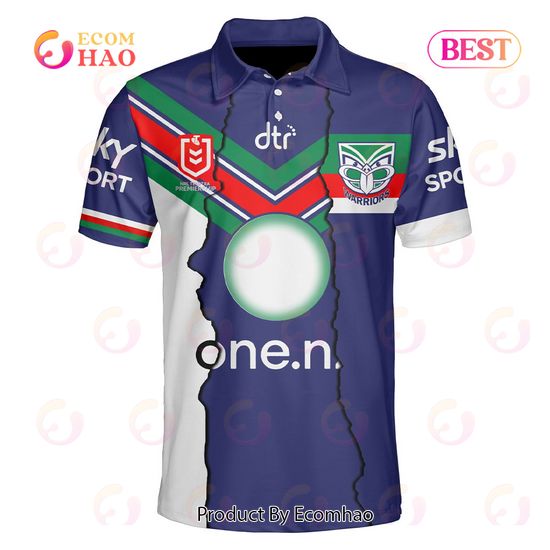 Personalized 2023 NRL New Zealand Warriors Mix Jerseys Polo Shirt