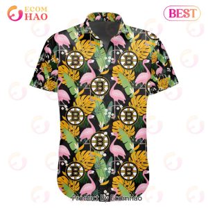 Limited Edition NHL Boston Bruins Special Hawaiian Design Button Shirt