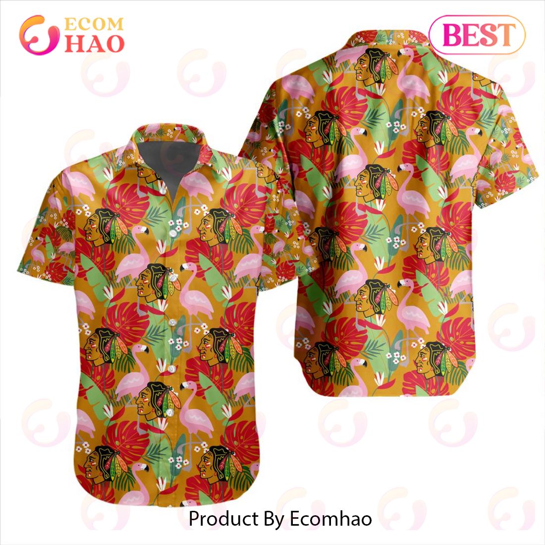 Limited Edition NHL Chicago Blackhawks Special Hawaiian Design Button Shirt