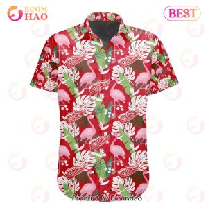 Limited Edition NHL Detroit Red Wings Special Hawaiian Design Button Shirt