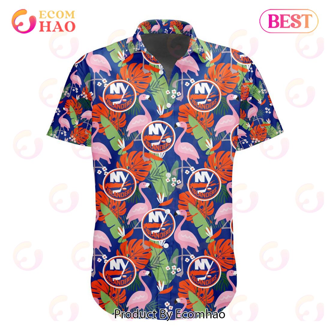 Limited Edition NHL New York Islanders Special Hawaiian Design Button Shirt