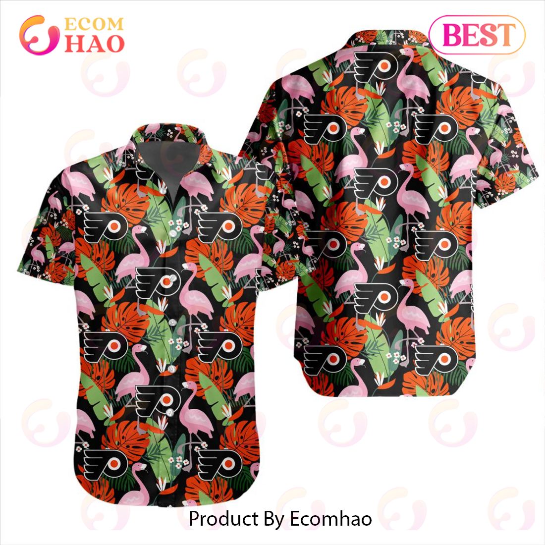 Limited Edition NHL Philadelphia Flyers Special Hawaiian Design Button Shirt